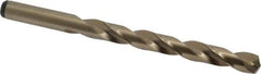 Precision Twist Drill - 0.386" 135° Cobalt Jobber Drill - Oxide/Gold Finish, Right Hand Cut, Spiral Flute, Straight Shank, 5-1/8" OAL, Split Point - Benchmark Tooling