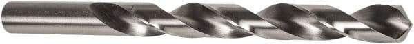 Precision Twist Drill - 0.3425" 118° High Speed Steel Jobber Drill - Bright Finish, Right Hand Cut, Spiral Flute, Straight Shank, 125mm OAL, Standard Point - Benchmark Tooling