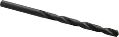 Precision Twist Drill - #2 135° High Speed Steel Jobber Drill - Oxide Finish, Right Hand Cut, Spiral Flute, Straight Shank, 3-7/8" OAL, Split Point - Benchmark Tooling