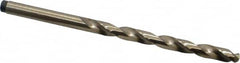 Precision Twist Drill - #3 135° Cobalt Jobber Drill - Oxide/Gold Finish, Right Hand Cut, Spiral Flute, Straight Shank, 3-3/4" OAL, Split Point - Benchmark Tooling