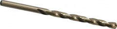 Precision Twist Drill - #11 135° Cobalt Jobber Drill - Oxide/Gold Finish, Right Hand Cut, Spiral Flute, Straight Shank, 3-1/2" OAL, Split Point - Benchmark Tooling