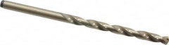 Precision Twist Drill - #18 135° Cobalt Jobber Drill - Oxide/Gold Finish, Right Hand Cut, Spiral Flute, Straight Shank, 3-1/4" OAL, Split Point - Benchmark Tooling
