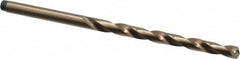 Precision Twist Drill - #19 135° Cobalt Jobber Drill - Oxide/Gold Finish, Right Hand Cut, Spiral Flute, Straight Shank, 3-1/4" OAL, Split Point - Benchmark Tooling