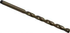 Precision Twist Drill - #23 135° Cobalt Jobber Drill - Oxide/Gold Finish, Right Hand Cut, Spiral Flute, Straight Shank, 3-1/8" OAL, Split Point - Benchmark Tooling