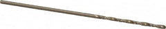 Precision Twist Drill - #65 135° Cobalt Jobber Drill - Oxide/Gold Finish, Right Hand Cut, Spiral Flute, Straight Shank, 1-1/2" OAL, Split Point - Benchmark Tooling