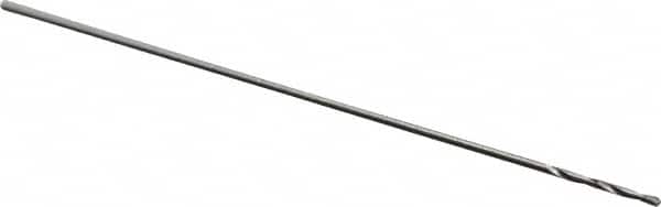 Precision Twist Drill - #86 118° High Speed Steel Jobber Drill - Bright Finish, Right Hand Cut, Spiral Flute, Straight Shank, 3/4" OAL, Standard Point - Benchmark Tooling