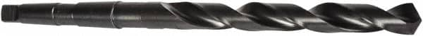 Precision Twist Drill - 1-9/64", 4MT 118° Point High Speed Steel Taper Shank Drill Bit - Oxide Finish, 7-1/4" Flute Length, 12-7/8" OAL, Spiral Flute, Series 209 - Benchmark Tooling