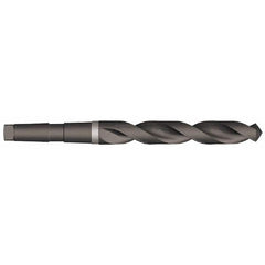 Precision Twist Drill - 1-25/32", 4MT 118° Point High Speed Steel Taper Shank Drill Bit - Benchmark Tooling