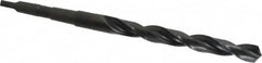 Precision Twist Drill - 9/16", 1MT 118° Point High Speed Steel Taper Shank Drill Bit - Oxide Finish, 4-7/8" Flute Length, 8-1/4" OAL, Spiral Flute, Series S209 - Benchmark Tooling