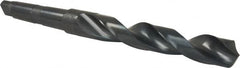 Precision Twist Drill - 1-1/8", 3MT 118° Point High Speed Steel Taper Shank Drill Bit - Oxide Finish, 7-1/8" Flute Length, 11-3/4" OAL, Spiral Flute, Series S209 - Benchmark Tooling