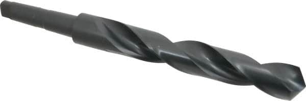Precision Twist Drill - 1-47/64", 4MT 118° Point High Speed Steel Taper Shank Drill Bit - Oxide Finish, 10-3/8" Flute Length, 16-1/4" OAL, Spiral Flute, Series S209 - Benchmark Tooling