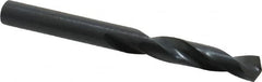 Precision Twist Drill - 0.246" 135° Spiral Flute High Speed Steel Screw Machine Drill Bit - Oxide Finish, Right Hand Cut, 1-3/8" Flute Length, 2-1/2" OAL, Split Point, Straight Shank - Benchmark Tooling