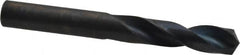 Precision Twist Drill - 0.358" 135° Spiral Flute High Speed Steel Screw Machine Drill Bit - Oxide Finish, Right Hand Cut, 1-3/4" Flute Length, 3-1/16" OAL, Split Point, Straight Shank - Benchmark Tooling