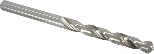 Precision Twist Drill - 5/8", 118° Point, Spiral Flute, High Speed Steel Taper Length Drill Bit - Bright Finish, 4-7/8" Flute Length, 8-3/4" OAL, Series R51 - Benchmark Tooling