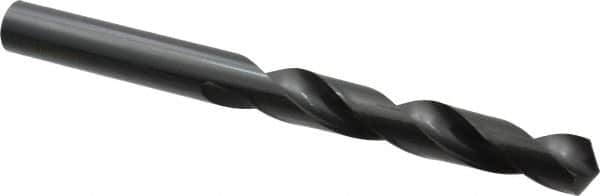 Precision Twist Drill - 57/64", 118° Point, Spiral Flute, High Speed Steel Taper Length Drill Bit - Oxide Finish, 6-1/8" Flute Length, 10" OAL, Series R51 - Benchmark Tooling