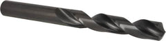 Precision Twist Drill - 1-1/8", 118° Point, Spiral Flute, High Speed Steel Taper Length Drill Bit - Oxide Finish, 7-1/8" Flute Length, 11-3/4" OAL, Series R51 - Benchmark Tooling