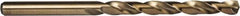 Precision Twist Drill - 27/32", 135° Point, Spiral Flute, Cobalt Taper Length Drill Bit - Oxide/Gold Finish, 6-1/8" Flute Length, 10" OAL, Series M51CO - Benchmark Tooling