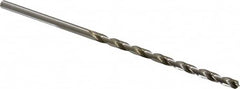 Precision Twist Drill - #7, 118° Point, Spiral Flute, High Speed Steel Taper Length Drill Bit - Bright Finish, 3-5/8" Flute Length, 6" OAL, Series R52 - Benchmark Tooling