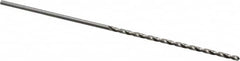 Precision Twist Drill - #45, 118° Point, Spiral Flute, High Speed Steel Taper Length Drill Bit - Bright Finish, 2-1/4" Flute Length, 4-1/4" OAL, Series R52 - Benchmark Tooling