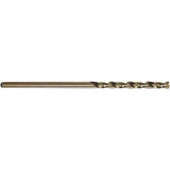 Precision Twist Drill - 15/64" Diam, 6" OAL Oxide/Gold Cobalt Aircraft Extension Drill Bit - Benchmark Tooling