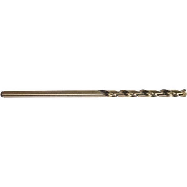 Precision Twist Drill - 0.11" Diam, 6" OAL Oxide/Gold Cobalt Aircraft Extension Drill Bit - Benchmark Tooling