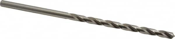 Precision Twist Drill - Letter D, 118° Point, Spiral Flute, High Speed Steel Taper Length Drill Bit - Bright Finish, 3-3/4" Flute Length, 6-1/8" OAL, Series R55 - Benchmark Tooling