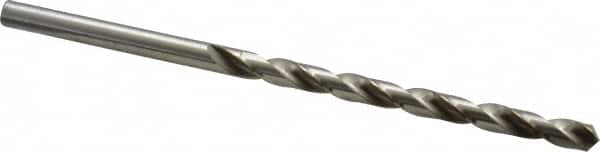 Precision Twist Drill - Letter M, 118° Point, Spiral Flute, High Speed Steel Taper Length Drill Bit - Bright Finish, 4" Flute Length, 6-3/8" OAL, Series R55 - Benchmark Tooling