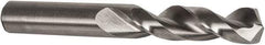 Precision Twist Drill - 35/64" 135° Parabolic Flute High Speed Steel Screw Machine Drill Bit - Bright Finish, Right Hand Cut, 2-1/2" Flute Length, 4" OAL, Split Point, Straight Shank - Benchmark Tooling