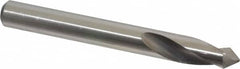 Precision Twist Drill - 3/8" Body Diam, 90°, 3-1/8" OAL, High Speed Steel Spotting Drill - Benchmark Tooling