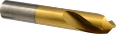 Precision Twist Drill - 1" Body Diam, 90°, 6" OAL, High Speed Steel Spotting Drill - Benchmark Tooling