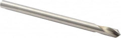 Precision Twist Drill - 1/4" Body Diam, 90°, 4" OAL, High Speed Steel Spotting Drill - Benchmark Tooling