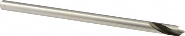 Precision Twist Drill - 3/8" Body Diam, 90°, 7" OAL, High Speed Steel Spotting Drill - Benchmark Tooling