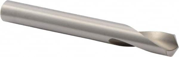 Precision Twist Drill - 3/8" Body Diam, 120°, 3-1/8" OAL, High Speed Steel Spotting Drill - Benchmark Tooling