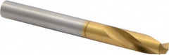 Precision Twist Drill - 1/4" Body Diam, 120°, 2-1/2" OAL, High Speed Steel Spotting Drill - Benchmark Tooling