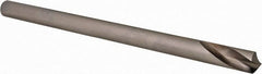 Precision Twist Drill - 1/2" Body Diam, 120°, 8" OAL, High Speed Steel Spotting Drill - Benchmark Tooling