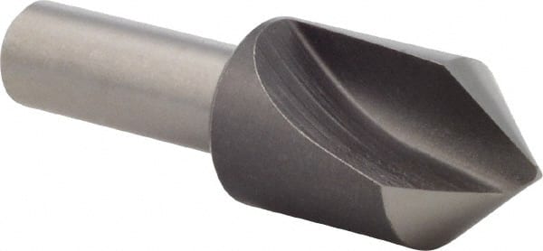 Precision Twist Drill - 5/8" Head Diam, 3/8" Shank Diam, 1 Flute 82° High Speed Steel Countersink - Benchmark Tooling