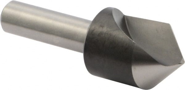 Precision Twist Drill - 3/4" Head Diam, 3/8" Shank Diam, 1 Flute 90° High Speed Steel Countersink - Benchmark Tooling