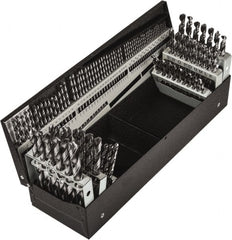 Precision Twist Drill - 1/16 to 1/2", 118° Point, Bright Finish, High Speed Steel Jobber Length Drill Bit Set - Benchmark Tooling