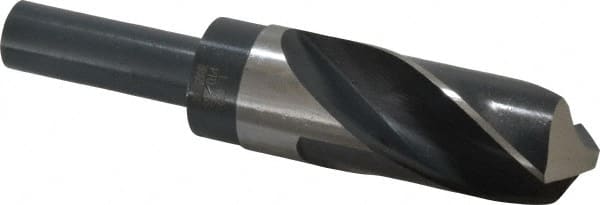 Precision Twist Drill - 1-11/32" Drill, 118° Point, High Speed Steel Silver Deming & Reduced Shank Drill Bit - Benchmark Tooling