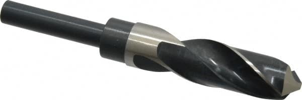 Precision Twist Drill - 59/64" Drill, 118° Point, High Speed Steel Silver Deming & Reduced Shank Drill Bit - Benchmark Tooling