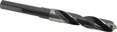 Reduced Shank Drill Bit: 21/32'' Dia, 1/2'' Shank Dia, 118  ™, High Speed Steel 6'' OAL, 3'' Flute Length, Bright/Uncoated Finish, Weldon Shank, RH Cut, Series R57