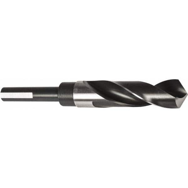 Precision Twist Drill - 1-11/32" Drill, 118° Point, High Speed Steel Silver Deming & Reduced Shank Drill Bit - Benchmark Tooling