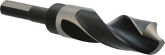 Precision Twist Drill - 63/64" Drill, 118° Point, High Speed Steel Silver Deming & Reduced Shank Drill Bit - Benchmark Tooling