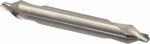 Precision Twist Drill - #3 Plain Cut 60° Incl Angle High Speed Steel Combo Drill & Countersink - Benchmark Tooling