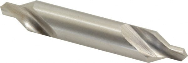 Precision Twist Drill - #6 Plain Cut 60° Incl Angle High Speed Steel Combo Drill & Countersink - Benchmark Tooling