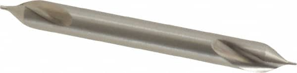 Precision Twist Drill - #000 Plain Cut 60° Incl Angle High Speed Steel Combo Drill & Countersink - Benchmark Tooling