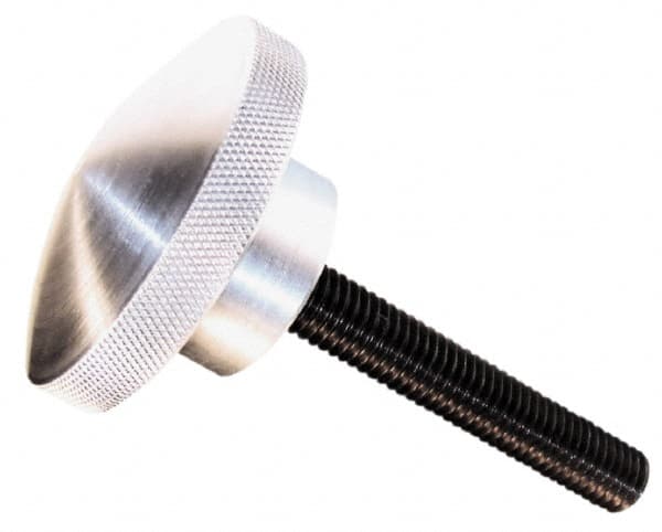 Morton Machine Works - 3" Head, Knurled Knob - Threaded Stem, Aluminum - Benchmark Tooling