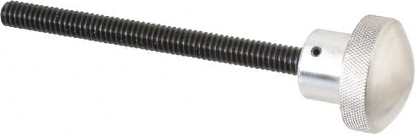 Morton Machine Works - 1" Head, Knurled Knob - Threaded Stem, Aluminum - Benchmark Tooling