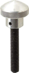 Morton Machine Works - 1" Head, Knurled Knob - Threaded Stem, Aluminum - Benchmark Tooling