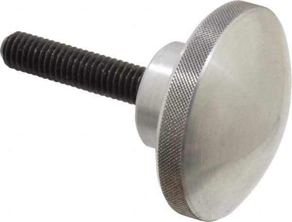 Morton Machine Works - 2" Head, Knurled Knob - Threaded Stem, Aluminum - Benchmark Tooling